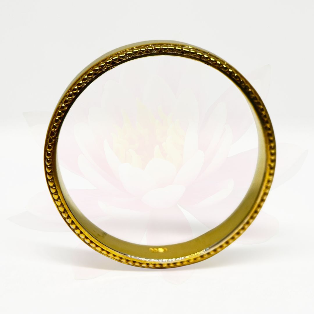 Delaneyan Wedding Band with Delicate Milgrain Detailing - 5mm