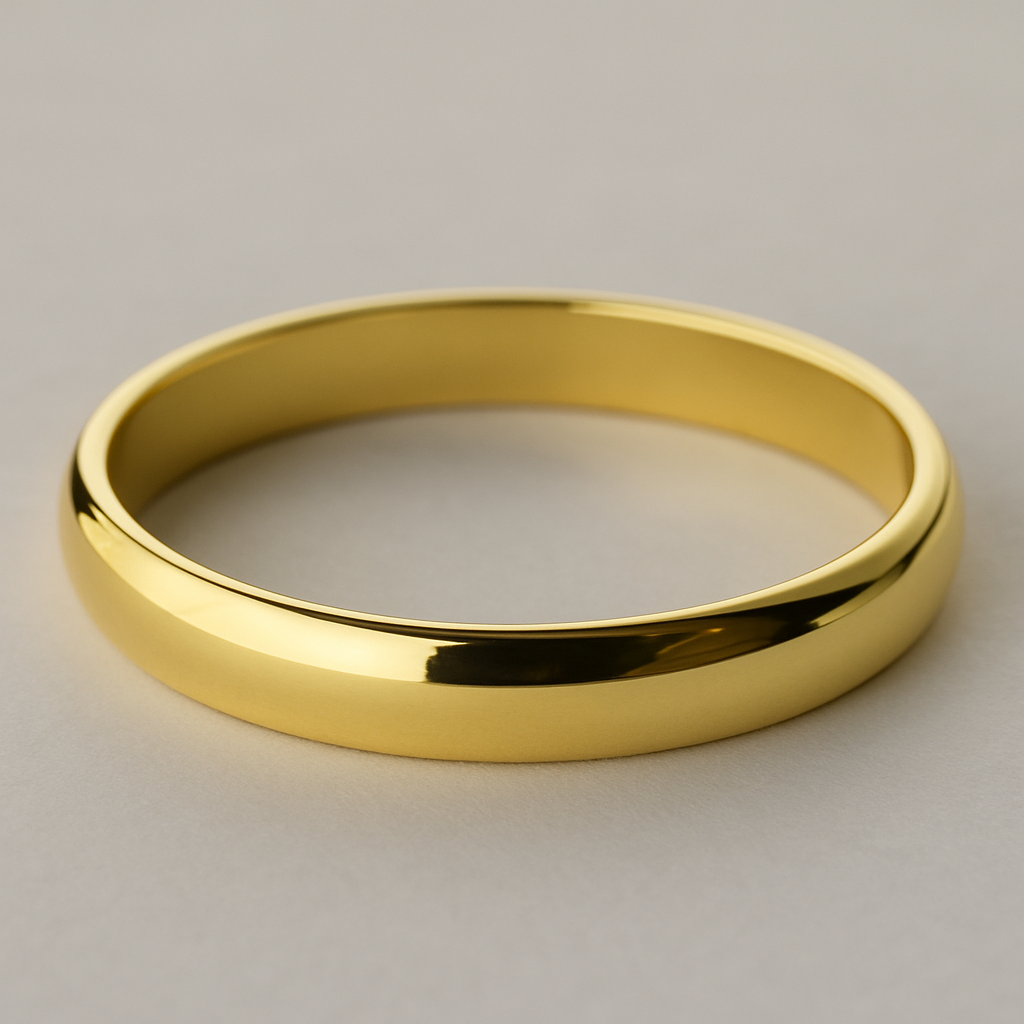 Gold Wedding Band - Classic Polished 3.5mm