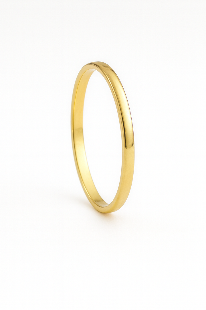 Maryia Handcrafted Round-Edge Wedding Band 2.2mm